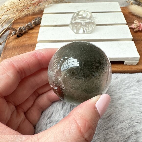 Small Garden Quartz Sphere - Picture 3 of 9